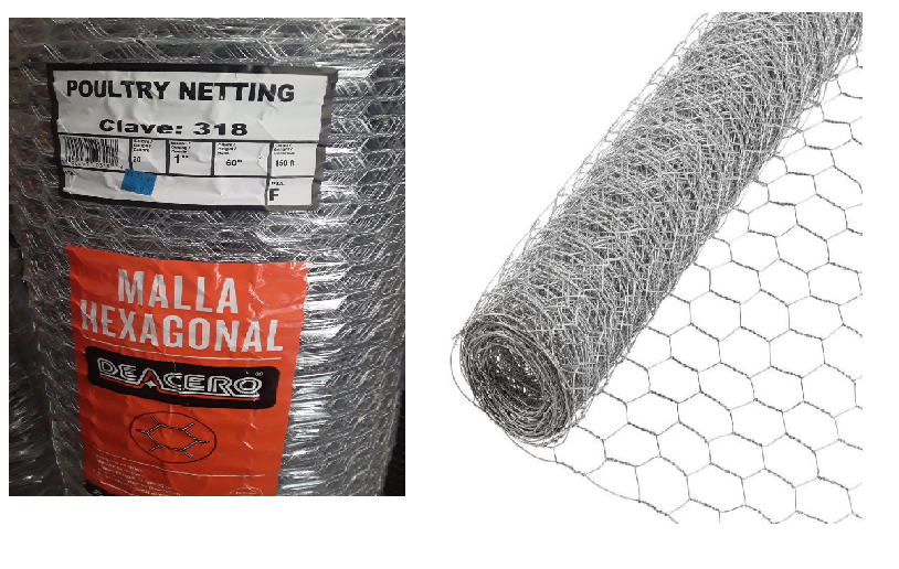 Poultry Netting 20g 1" hole 150ft