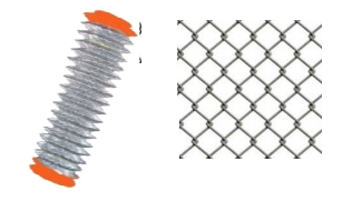 Chainlink Galvanized 10.5 gauge 2-3/8'' opening 66 FT per roll