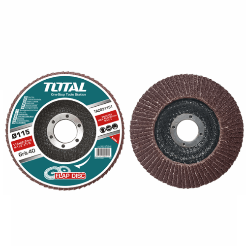FLAP DISC, TOTAL, TAC631151, 4-1/2", G40