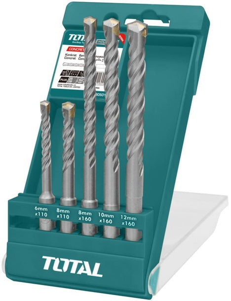 CONCRETE SDS PLUS KIT, TOTAL, UTAC190501, 5 PC