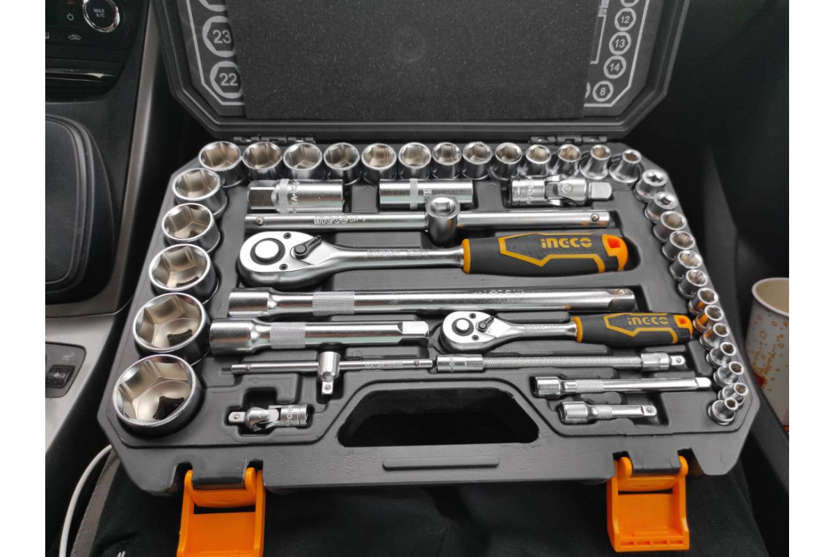 44 Piece Socket Set 1/4" & 1/2" Drive