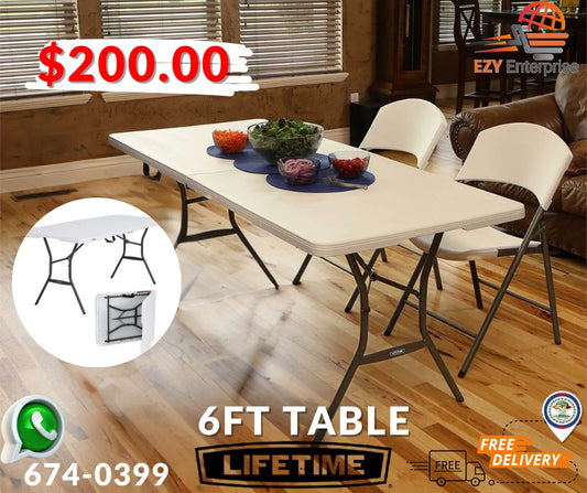 6FT Fold in Half Table