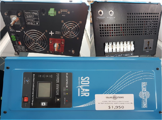 3000W 48V&24V DSS Inverter/Charger with Built in 80AMPS MPPT Charge Controller Solar