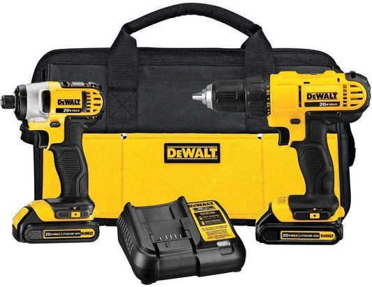 Combo Kit 20V 2pc. Drill & Driver w/ 2-1.3Ah Battery/ Charger/Bag