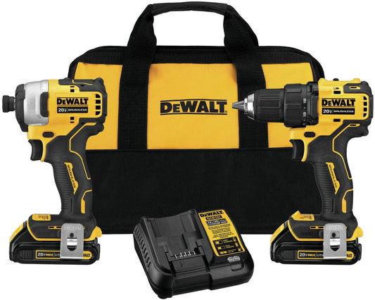 Combo Kit - Compact Drill/Impact ATOMIC 20-Volt MAX Lithium-Ion Brushless Cordless DEWALT
