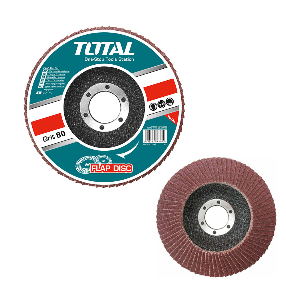 FLAP DISC, TOTAL, TAC631153, 4-1/2", G80