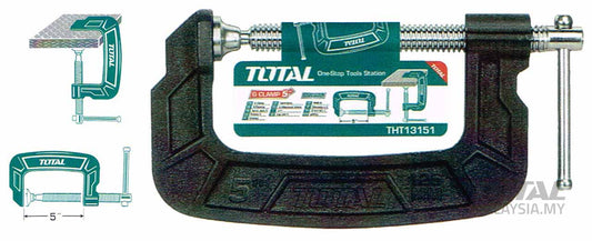 G CLAMP, TOTAL, THT13151, 5"